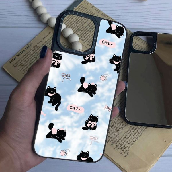 قاب آینه ای چاپی سفارشی (کد 0395) طرح cute cat مناسب برای گوشی موبایل اپل آیفون Apple iPhone 7 / 8 / SE 2020 / 7 Plus / 8 Plus / X / XS / XR / XS Max / 11 / 11 Pro / 11 Pro Max / 12 / 12 Mini / 12 Pro / 12 Pro Max / 13 / 13 Mini / 13 Pro / 13 Pro Max / 14 Pro / 14 Pro Max / 15 / 15 Pro / 15 Pro Max / 16 / 16 Pro / 16 Pro Max