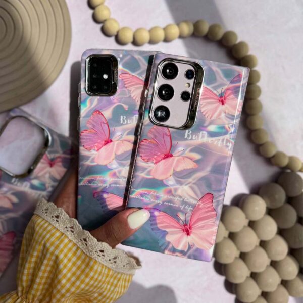 قاب پروانه مدل Lucky Butterfly برای گوشی موبایل سامسونگ Samsung Galaxy A12 / A13 4G / A15 / A16 / A21S / A25 / A31 / A32 4G / A35 / A51 / A52 / A52S / A53 / A54 / A55 / A71 / A72 / A73 / S20 FE / S21 FE / S23 FE / S23 Ultra / S24 Ultra / S25 Ultra