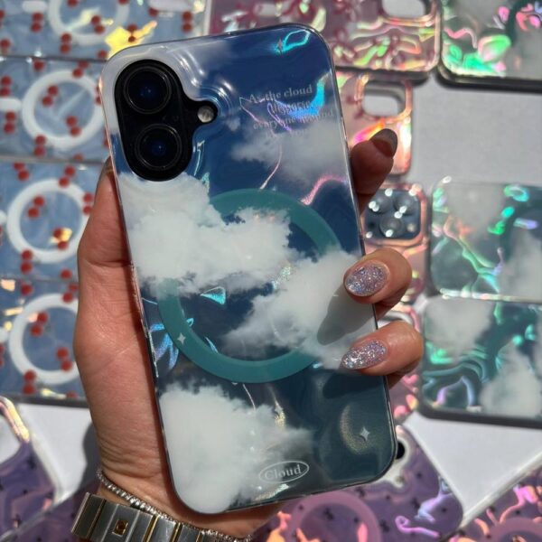 قاب هولوگرامی ابری مدل Cloud طرح مگسیف مناسب برای گوشی موبایل اپل آیفون Apple iPhone X / XS / 11 / 11 Pro / 11 Pro Max / 12 / 12 Pro / 12 Pro Max / 13 / 13 Pro / 13 Pro Max / 14 Pro Max / 15 / 15 Pro Max / 16 / 16 Pro / 16 Pro Max