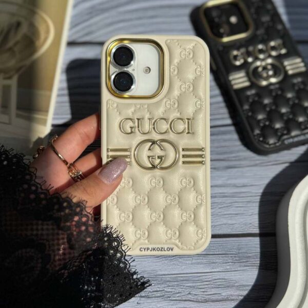 قاب چرمی Gucci مناسب برای گوشی موبایل اپل آیفون Apple iPhone 11 / 12 / 12 Pro / 12 Pro Max / 13 / 13 Pro / 13 Pro Max / 14 Pro / 14 Pro Max / 15 / 15 Pro / 15 Pro Max / 16 / 16 Pro / 16 Pro Max